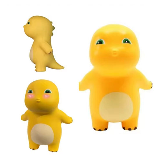 Funny Kiss Milk Dinosaur figure Cute Yellow Nailong Squeeze Toys kawaii Model Doll Statue anime Collection Ornaments Toy Gift